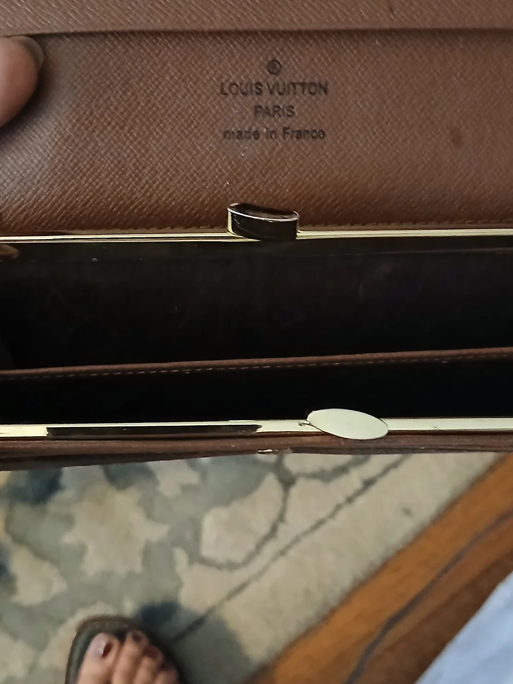 Louis Vuitton Monogram Continental Wallet in Brown and Tan